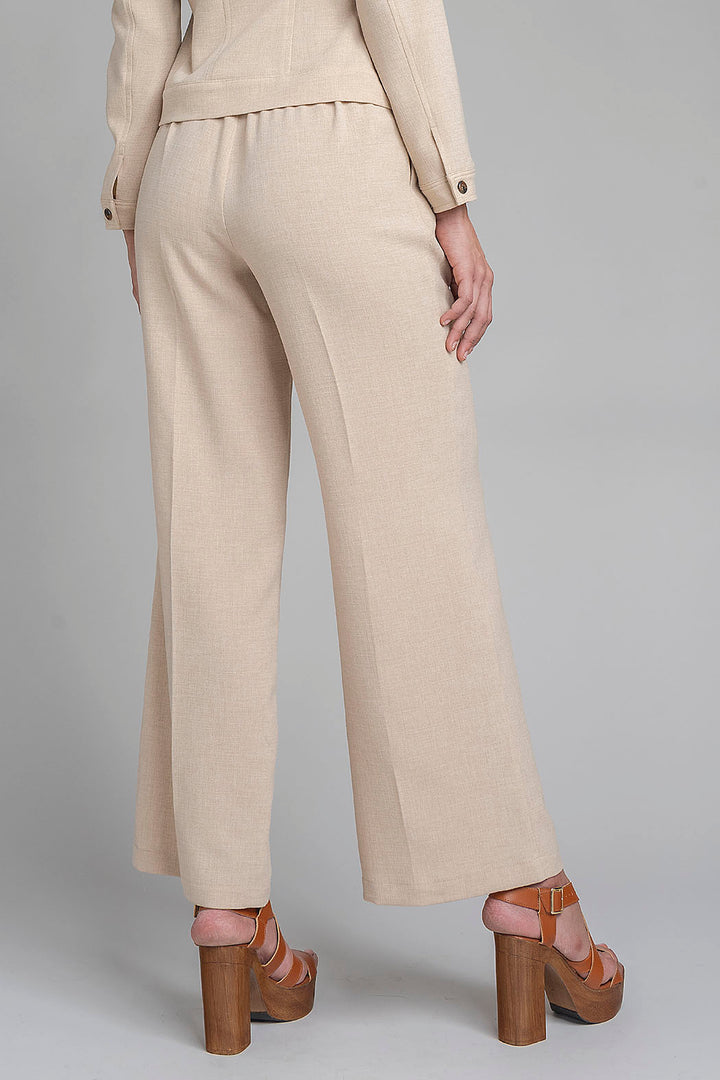 Pantalon Corte Recto Con Resorte En Pretina Y Cinturon