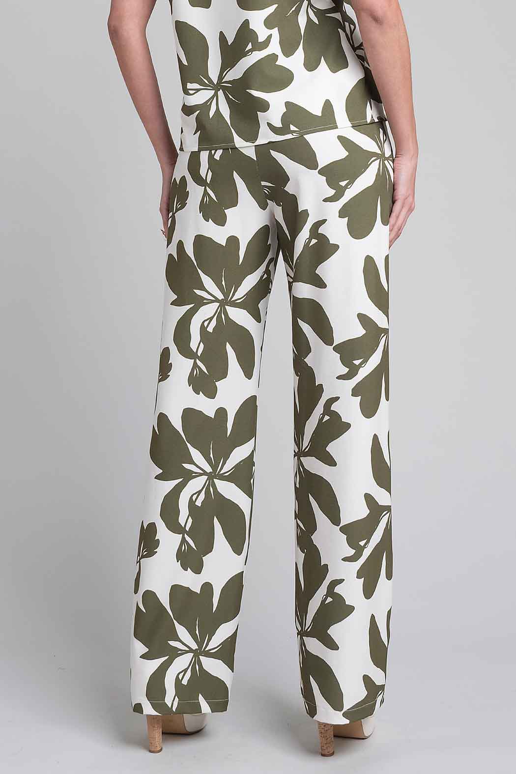 Pantalon Estampado Con Resorte En Cintura