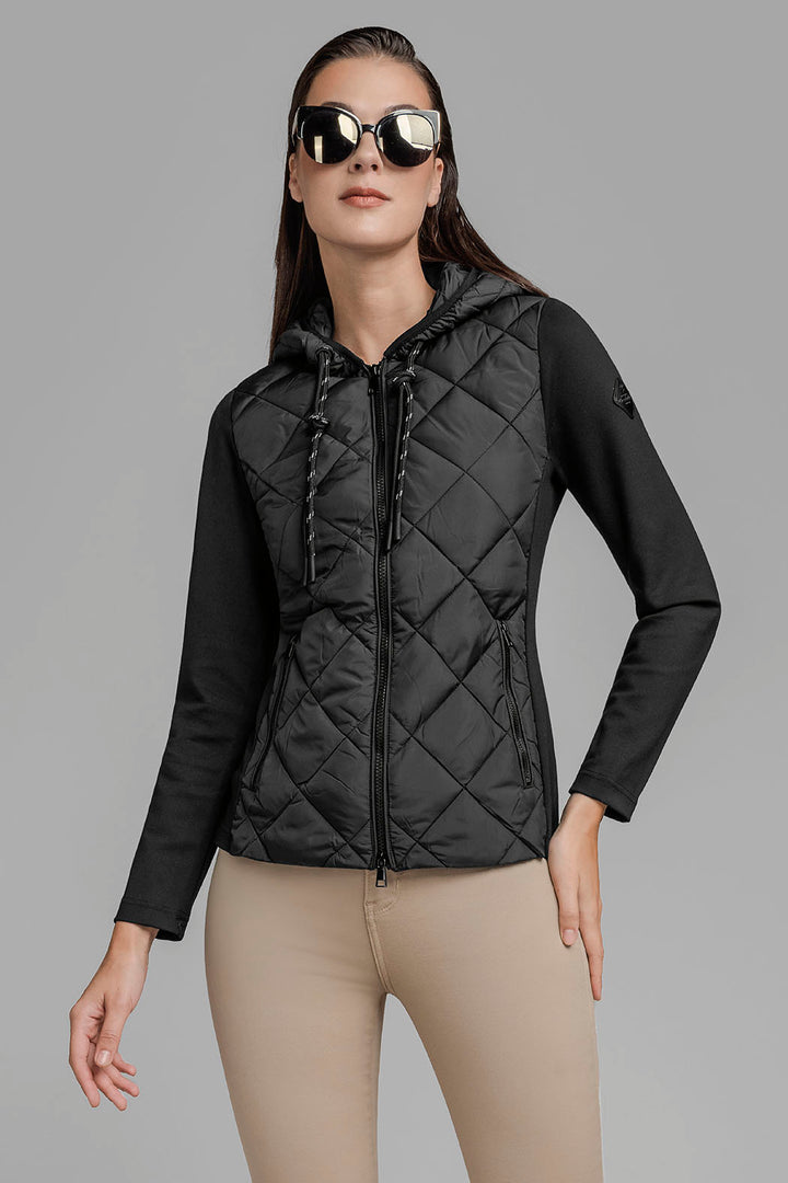 Chamarra Con Tela Elastica En Mangas Y Espalda