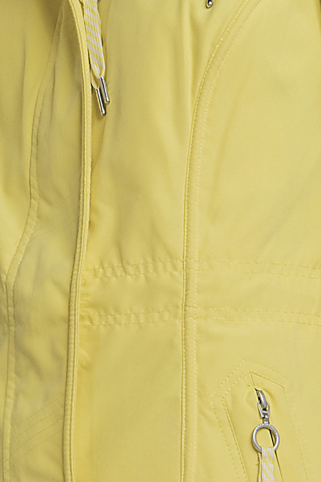 Chamarra Larga Con Capucha Desmontable