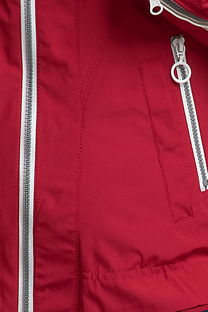 Chamarra Con Capucha Y Cierre Al Frente