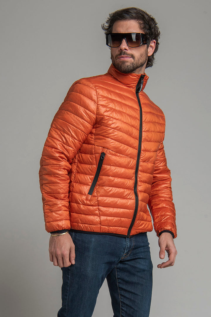 Chamarra Capitonada Con Cierre