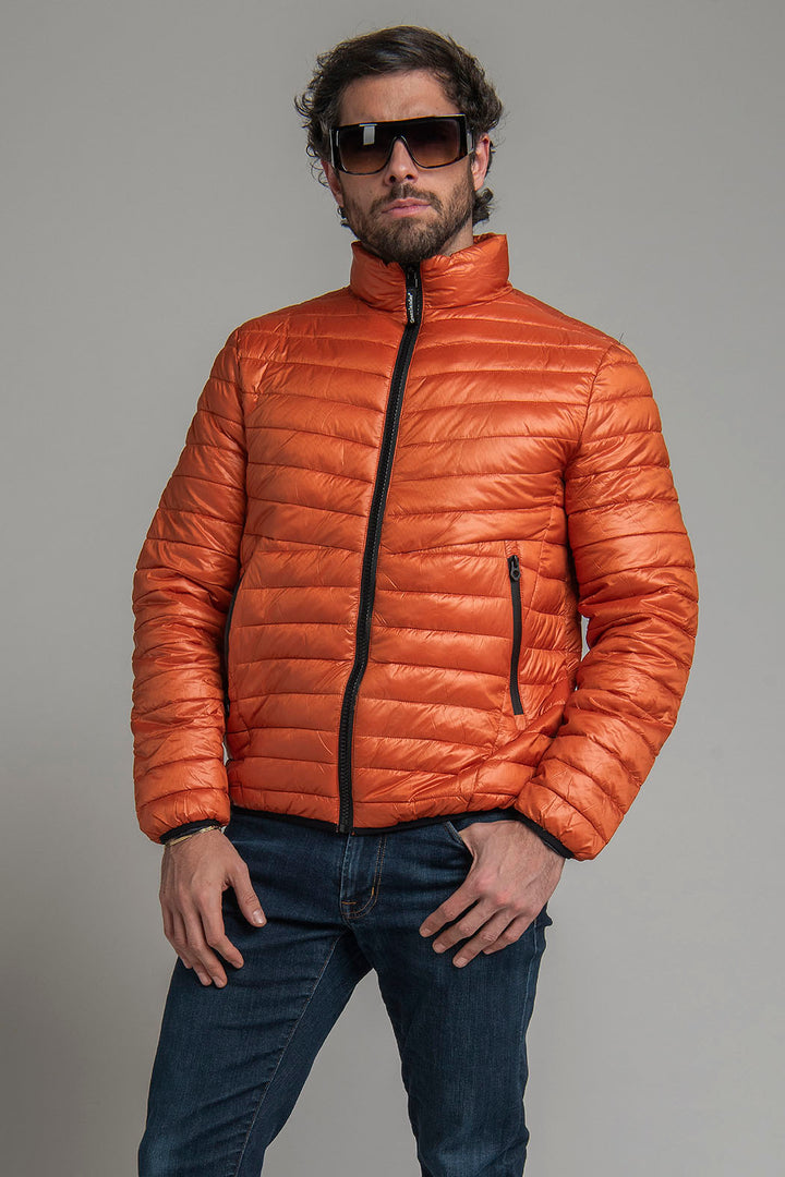 Chamarra Capitonada Con Cierre