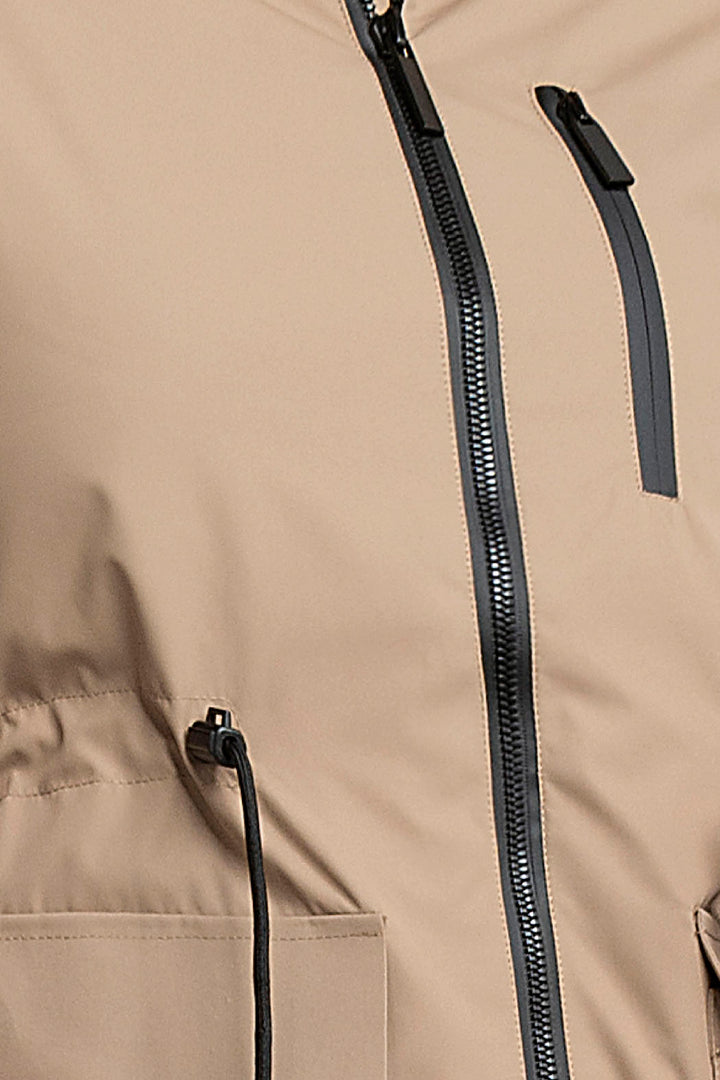 Chamarra De Pluma Con Capucha