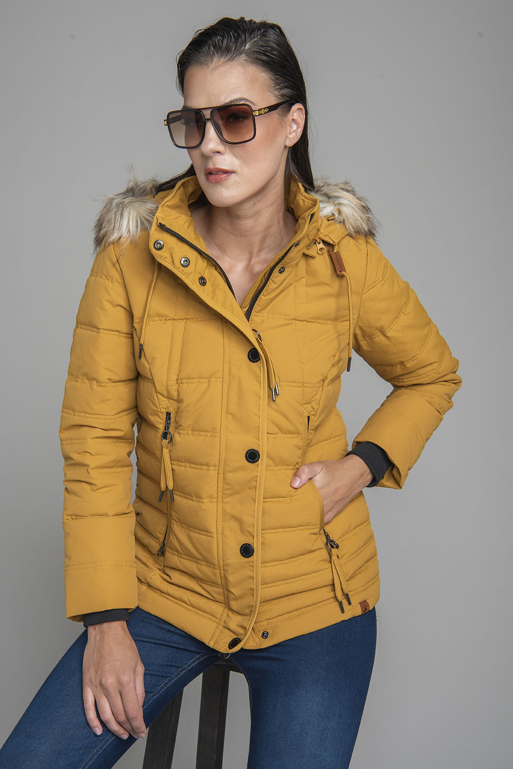 Chamarra Con Peluche En Capucha