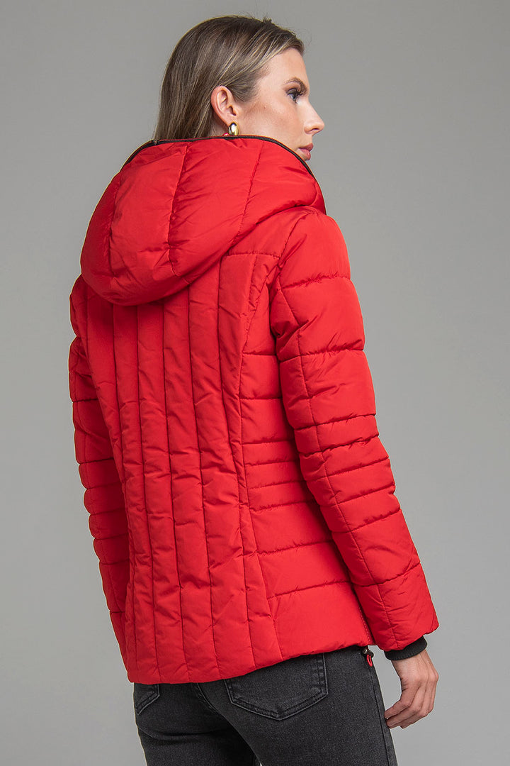 Chamarra Capitonada Con Doble Cierre