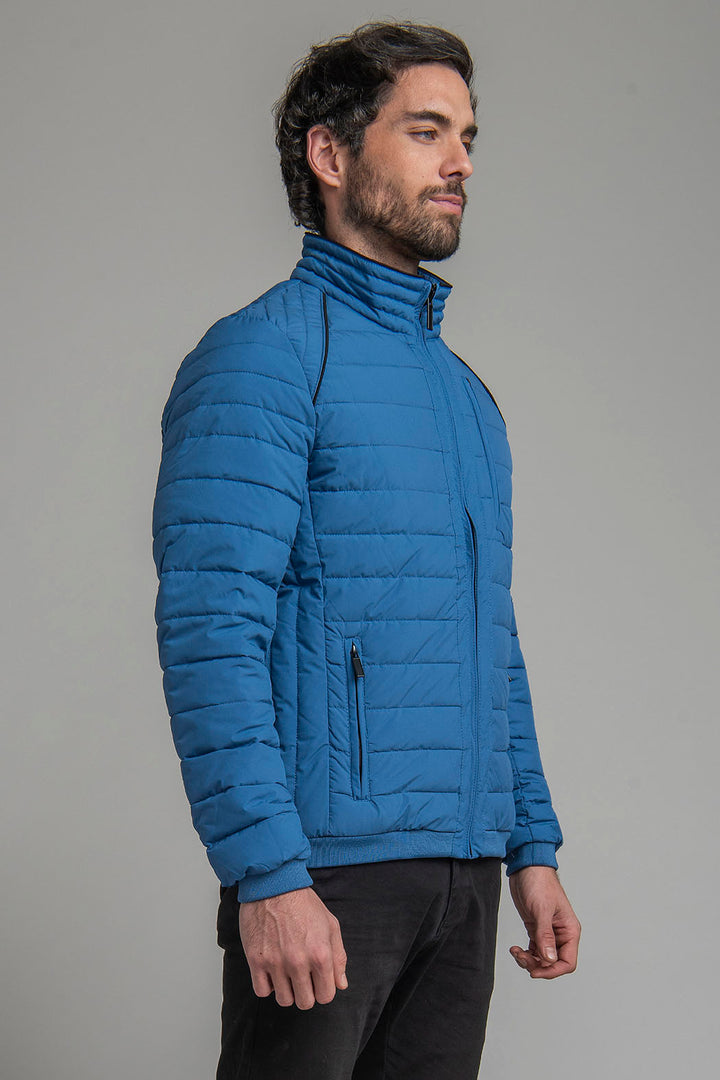 Chamarra Capitonada Con Cuello Interno