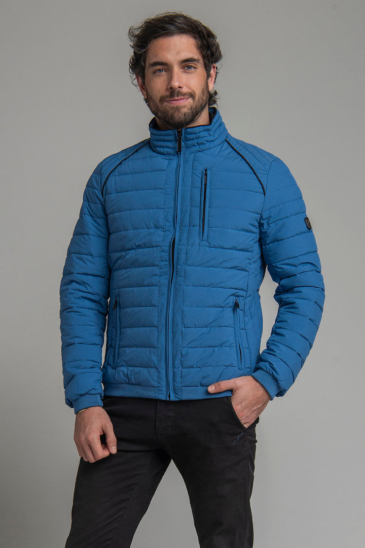 Chamarra Capitonada Con Cuello Interno