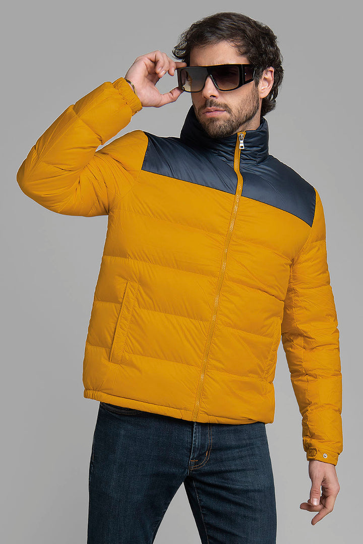 Chamarra Capitonada De Pluma