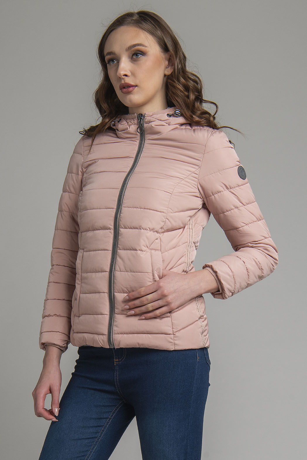 Chamarra Capitonada De Doble Vista