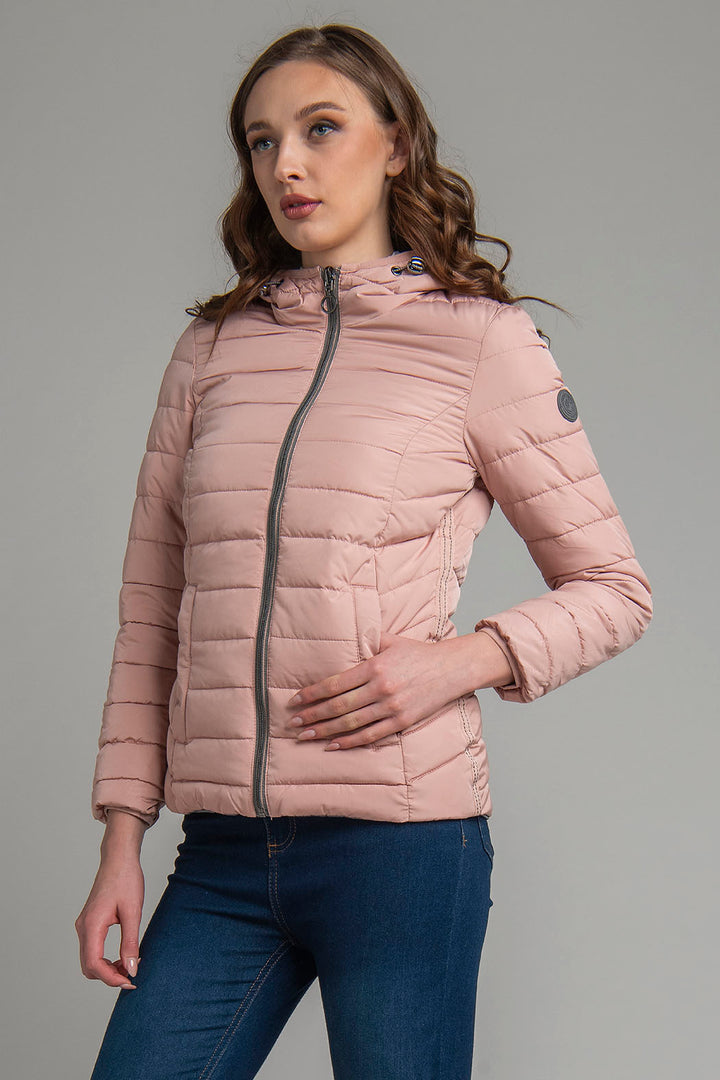 Chamarra Capitonada De Doble Vista