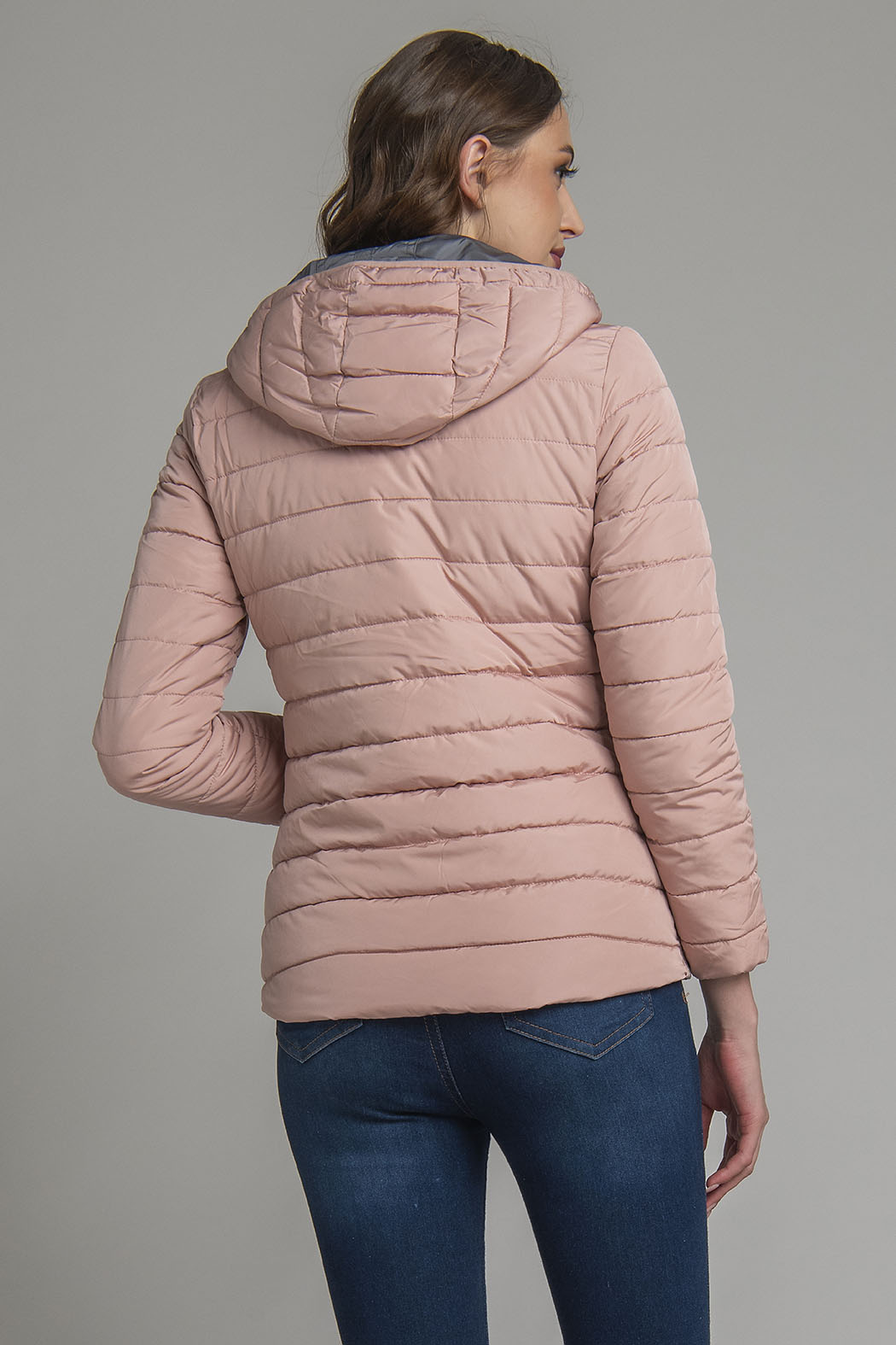 Chamarra Capitonada De Doble Vista