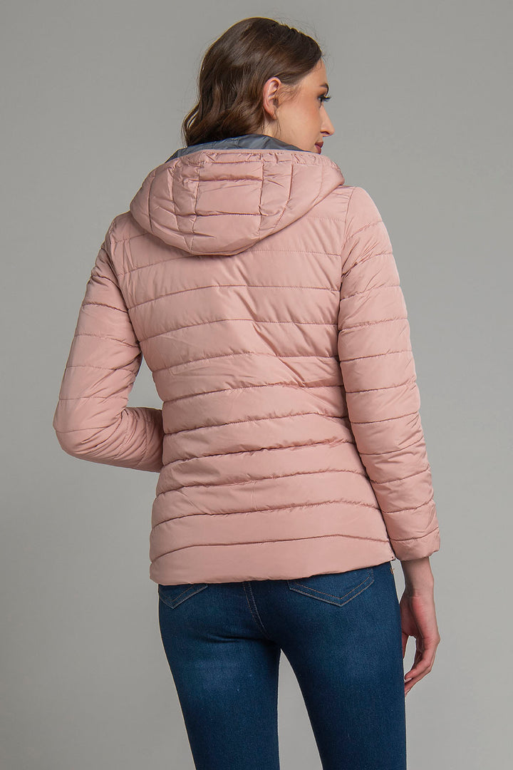 Chamarra Capitonada De Doble Vista