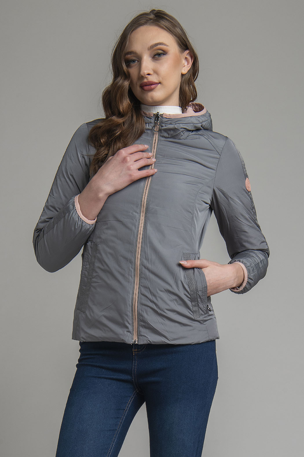 Chamarra Capitonada De Doble Vista