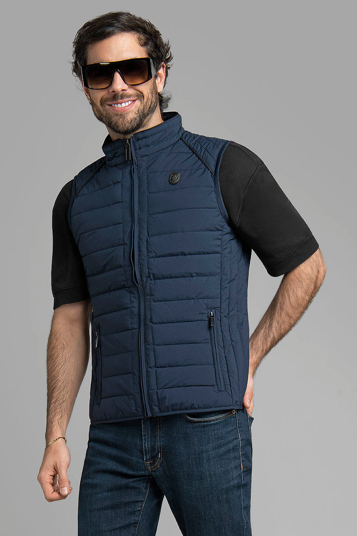 Chaleco Capitonado Con Cierre