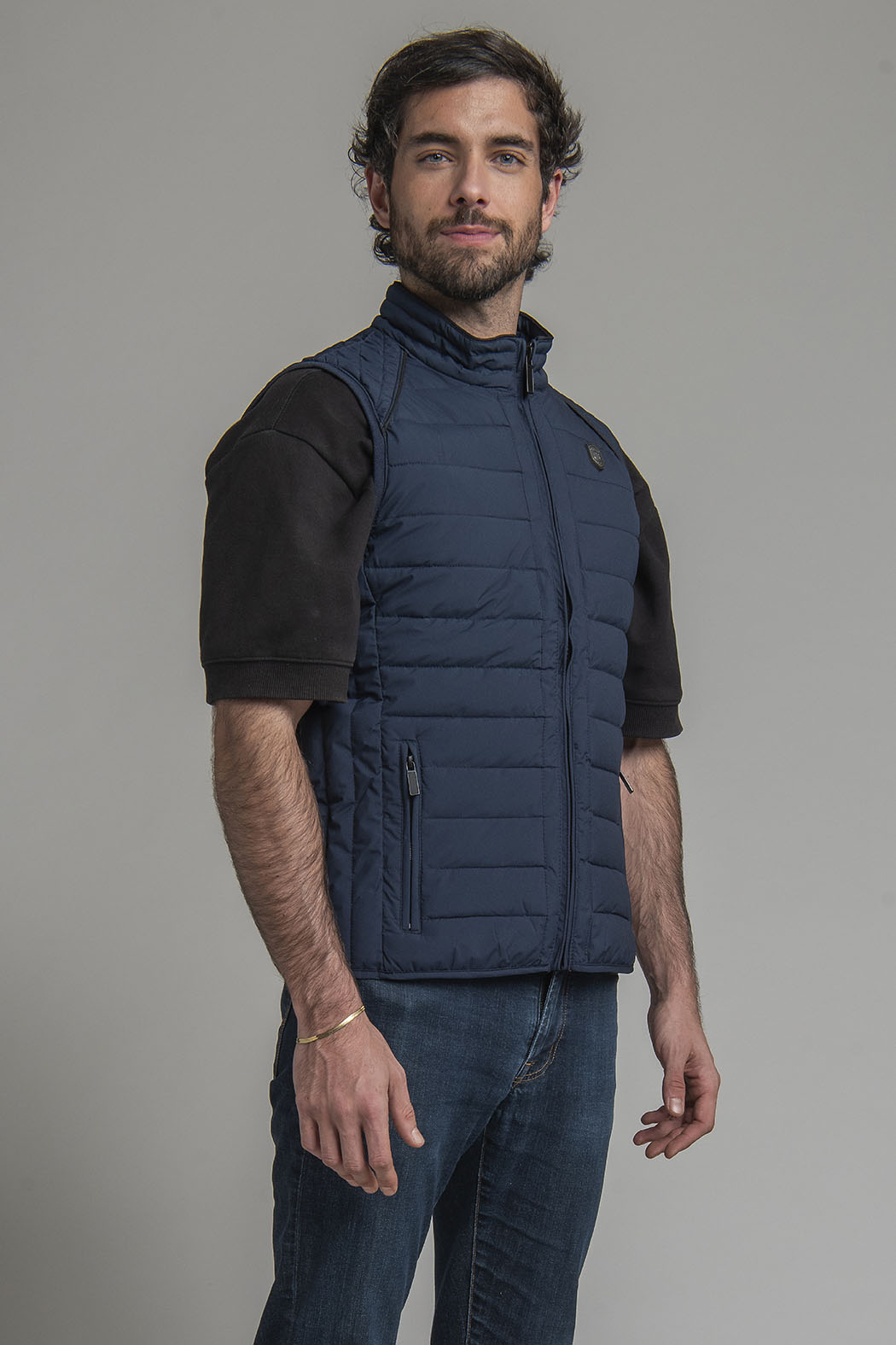 Chaleco Capitonado Con Cierre