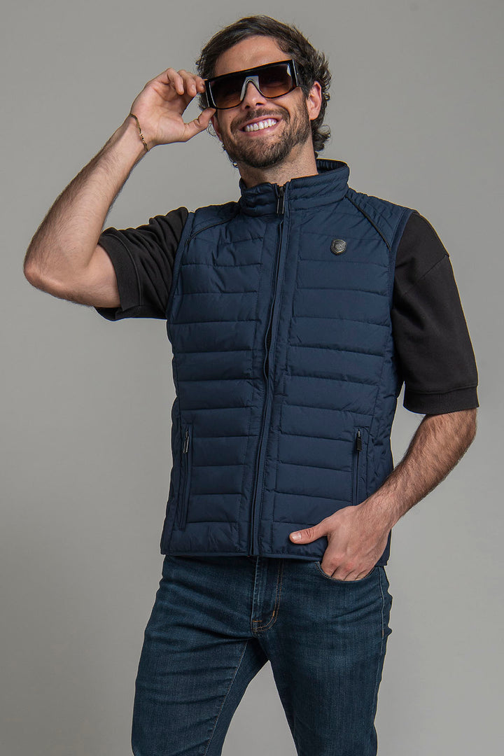 Chaleco Capitonado Con Cierre