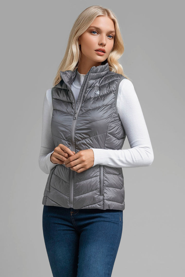 Chaleco Capitonado De Pluma