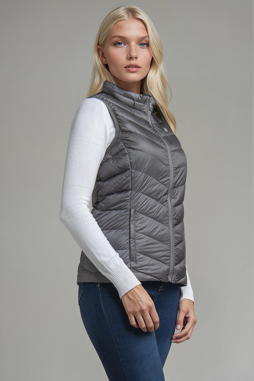 Chaleco Capitonado De Pluma