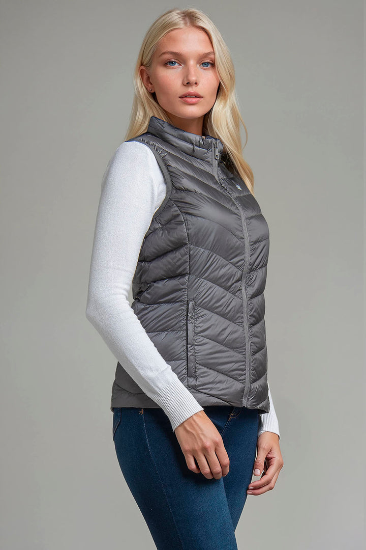 Chaleco Capitonado De Pluma