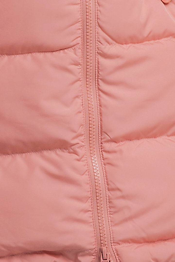 Chamarra Larga Capitonada De Pluma