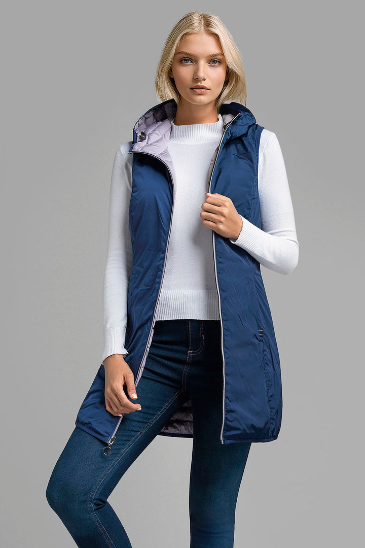 Chaleco Capitonado De Doble Vista