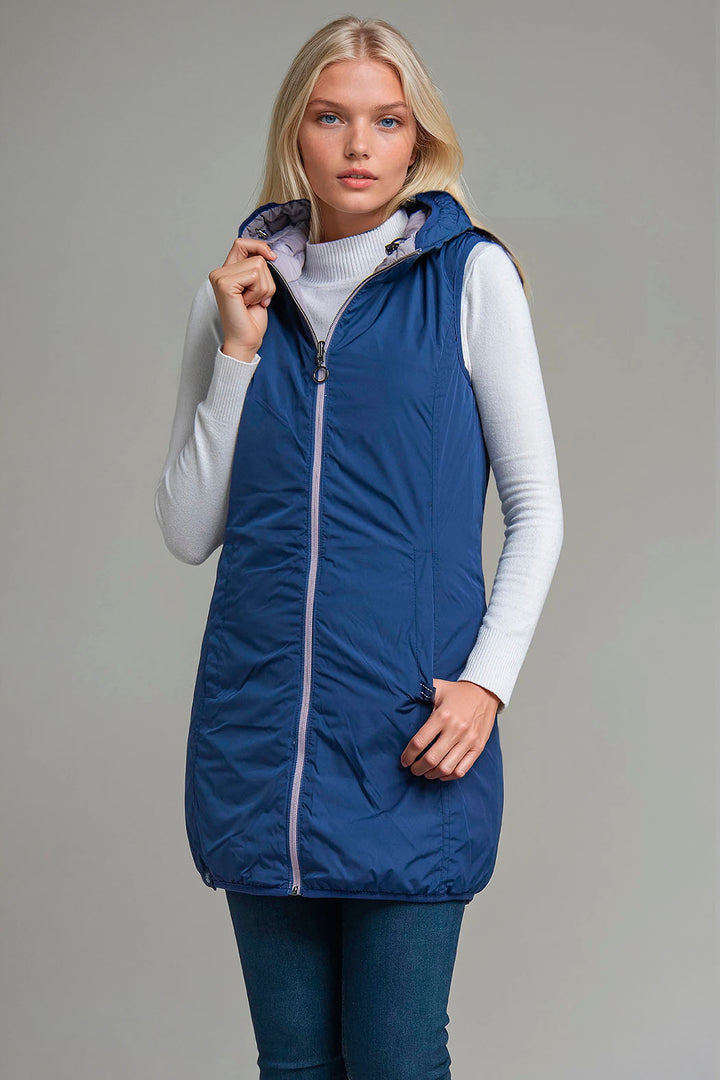 Chaleco Capitonado De Doble Vista