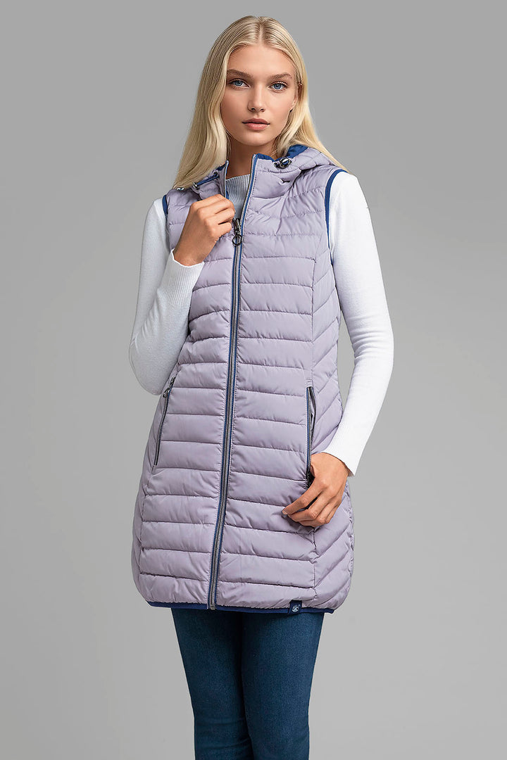 Chaleco Capitonado De Doble Vista