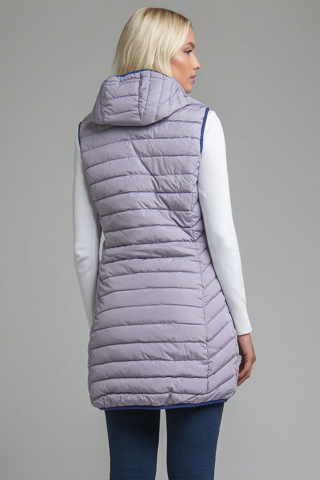 Chaleco Capitonado De Doble Vista