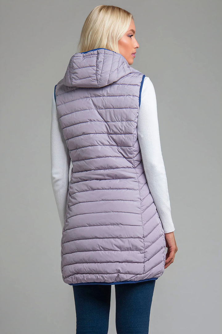 Chaleco Capitonado De Doble Vista