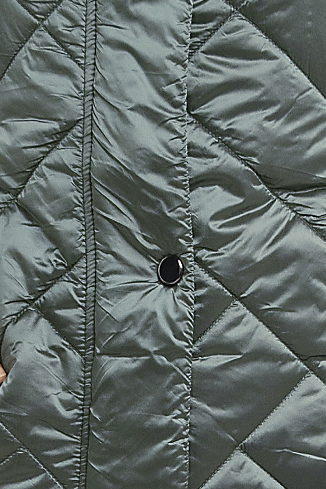 Chaleco Largo Capitonado Con Capucha