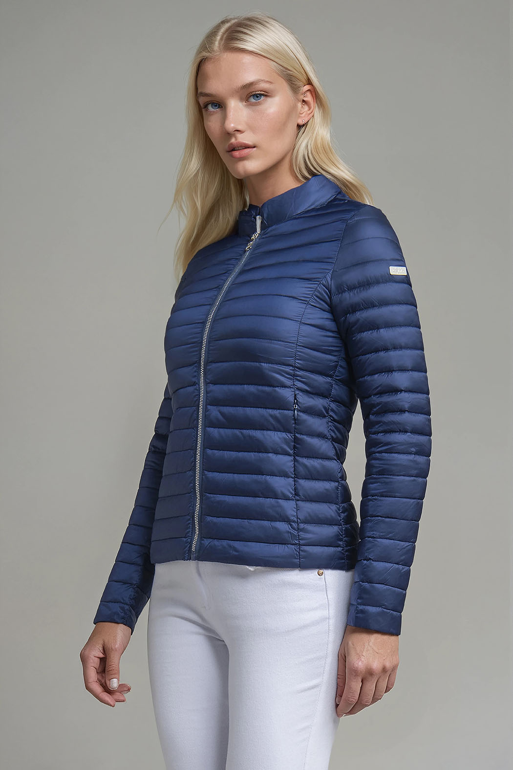 Chamarra Capitonada De Pluma