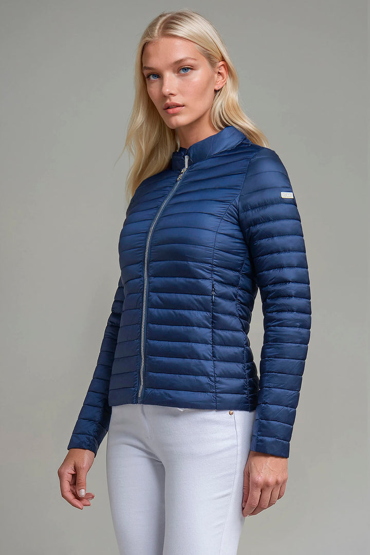 Chamarra Capitonada De Pluma