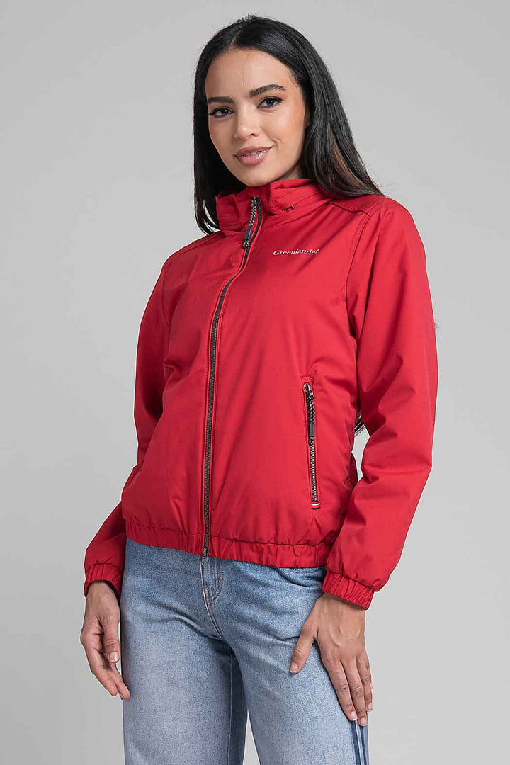 Chamarra Con Cuello Alto Y Gorro Oculto