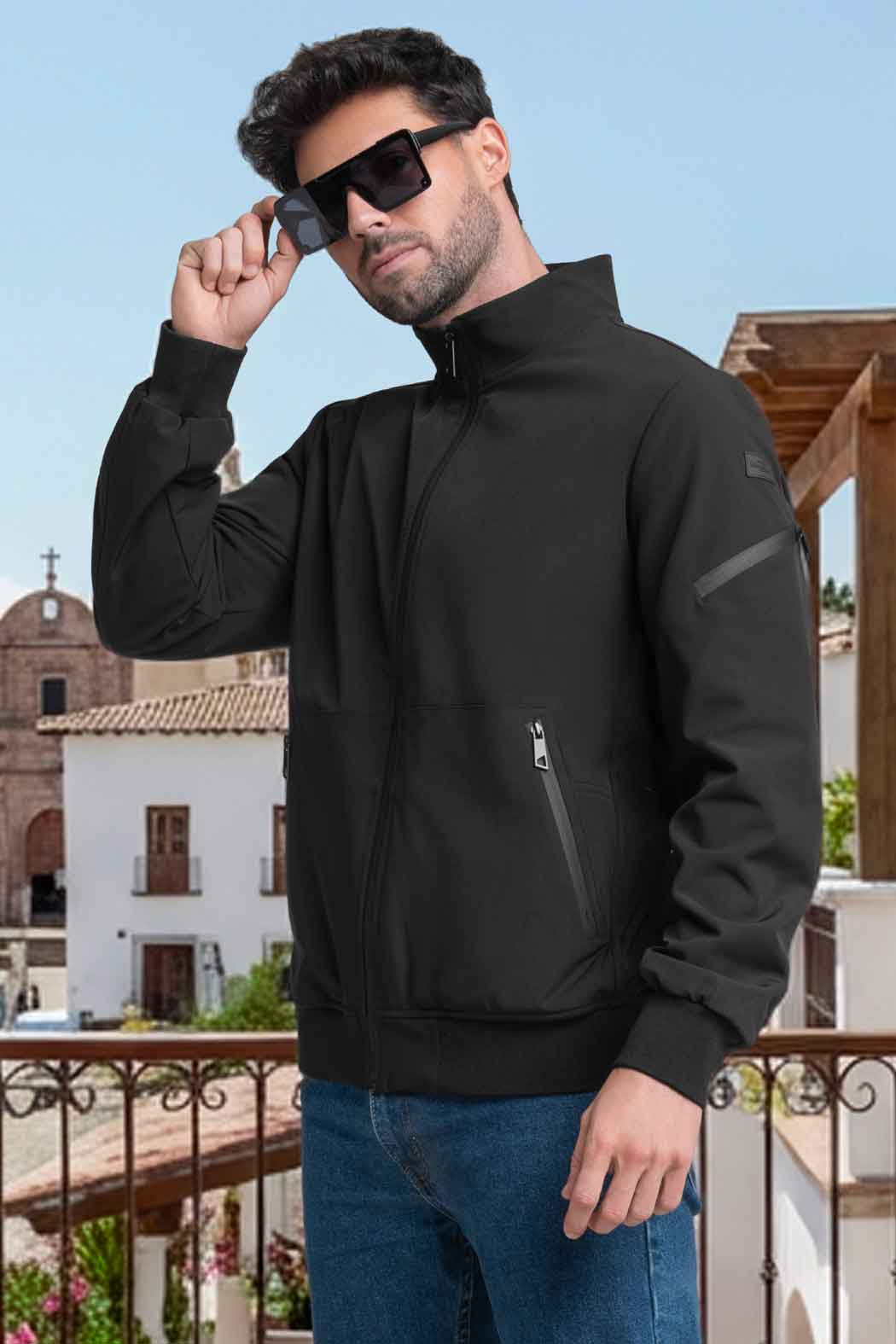 Chamarra Para Caballero Con Bolsas En Costado