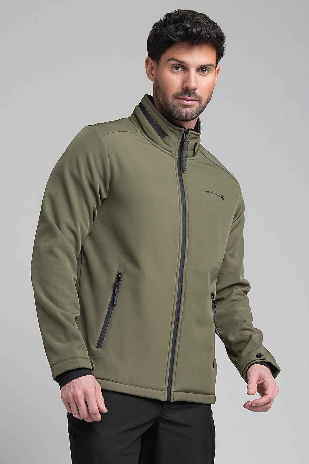 Chamarra Para Caballero Con Cuello Alto