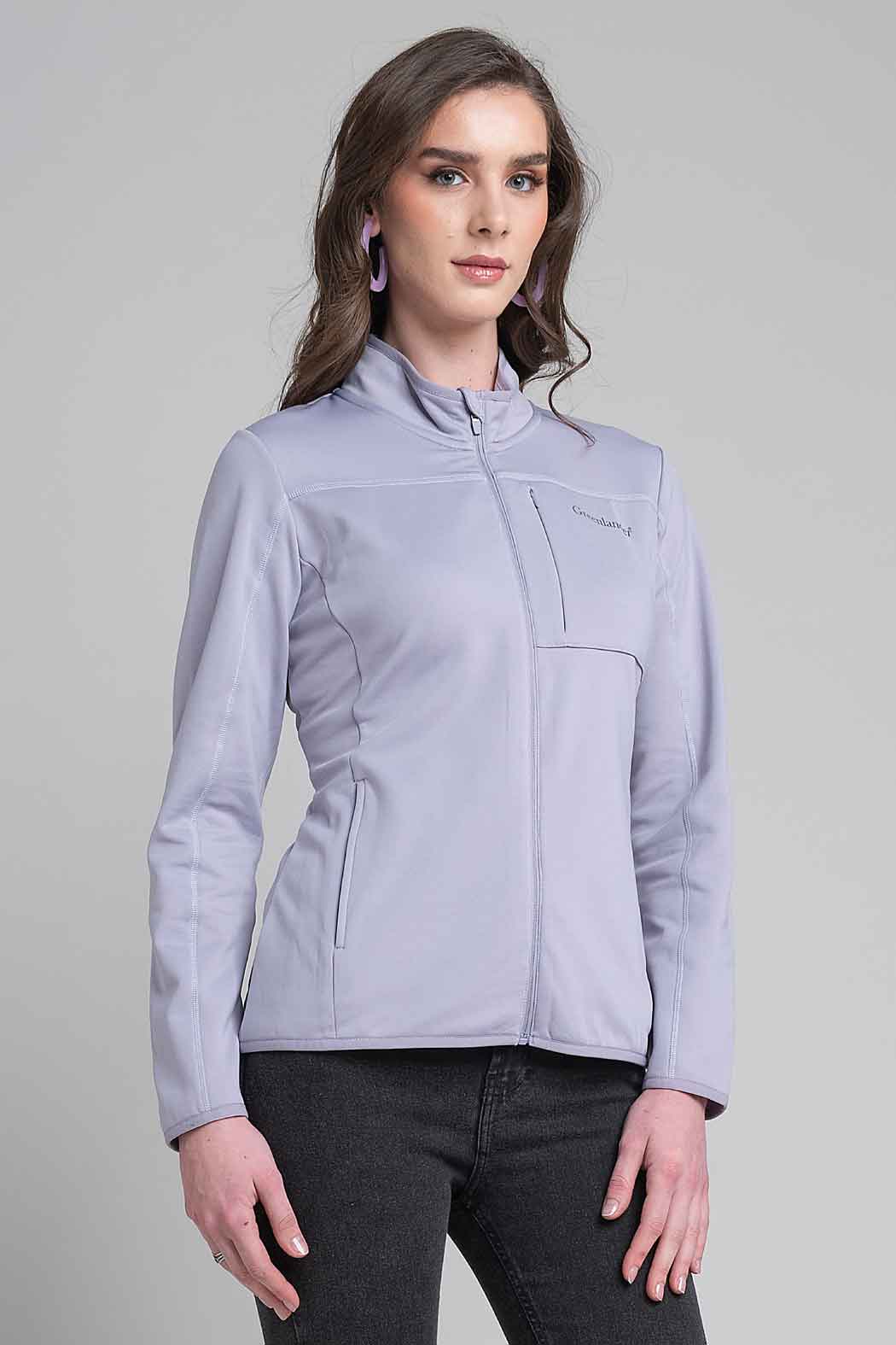 Sudadera De Cuello Alto Con Cierre Frontal
