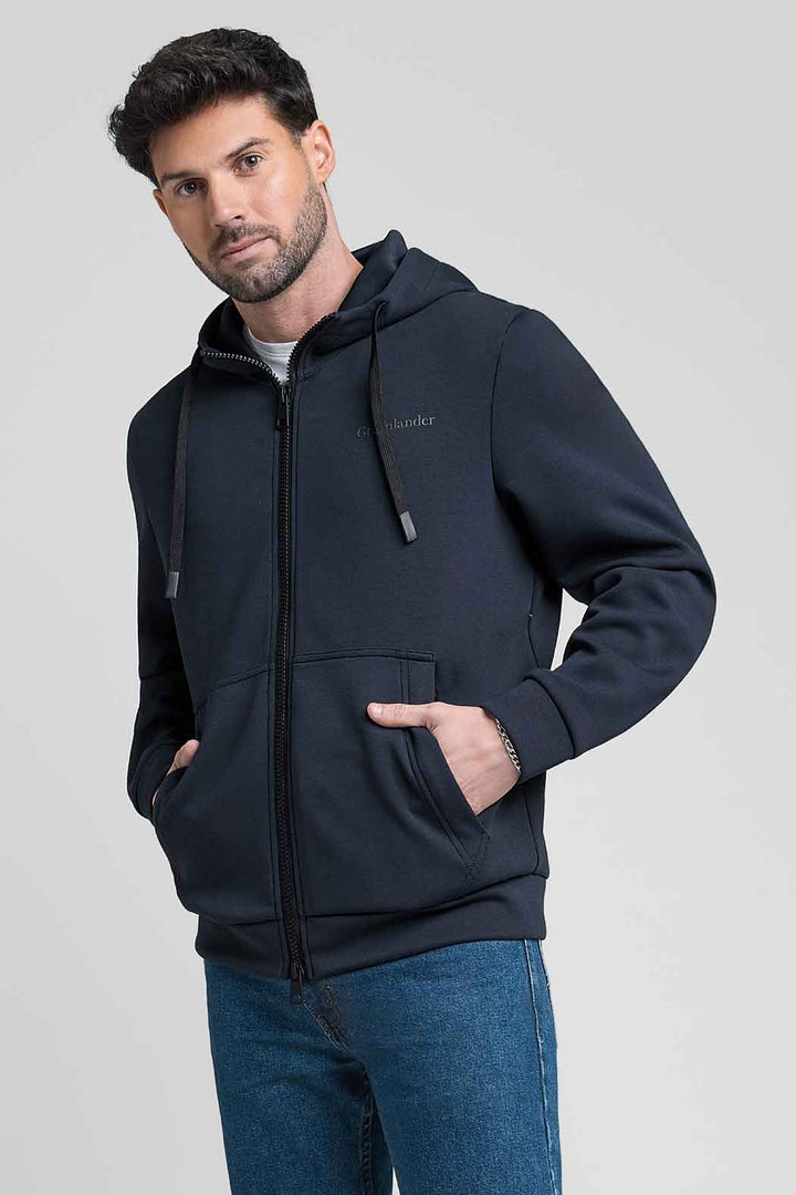 Sudadera Para Caballero Con Capucha Y Cierre Frontal