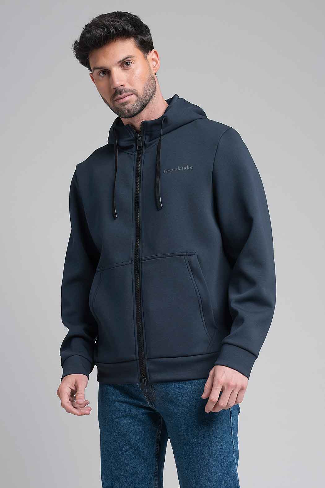 Sudadera Para Caballero Con Capucha Y Cierre Frontal