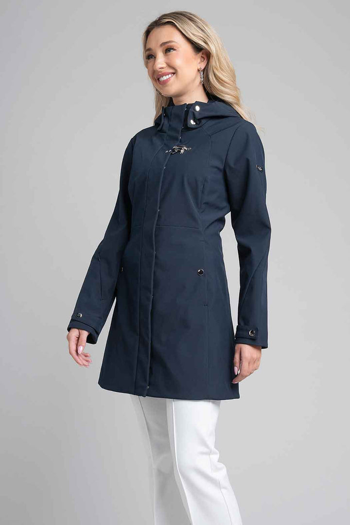 Gabardina Larga Con Gorro Desmontable