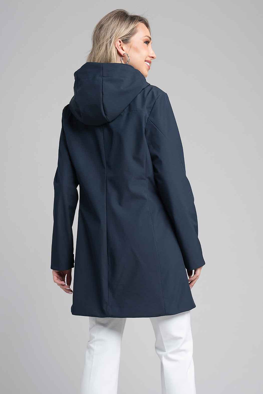 Gabardina Larga Con Gorro Desmontable