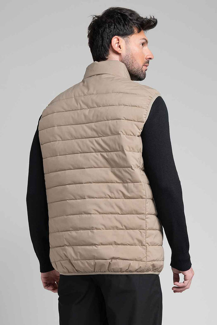 Chaleco Para Caballero Capitonado De Cuello Alto