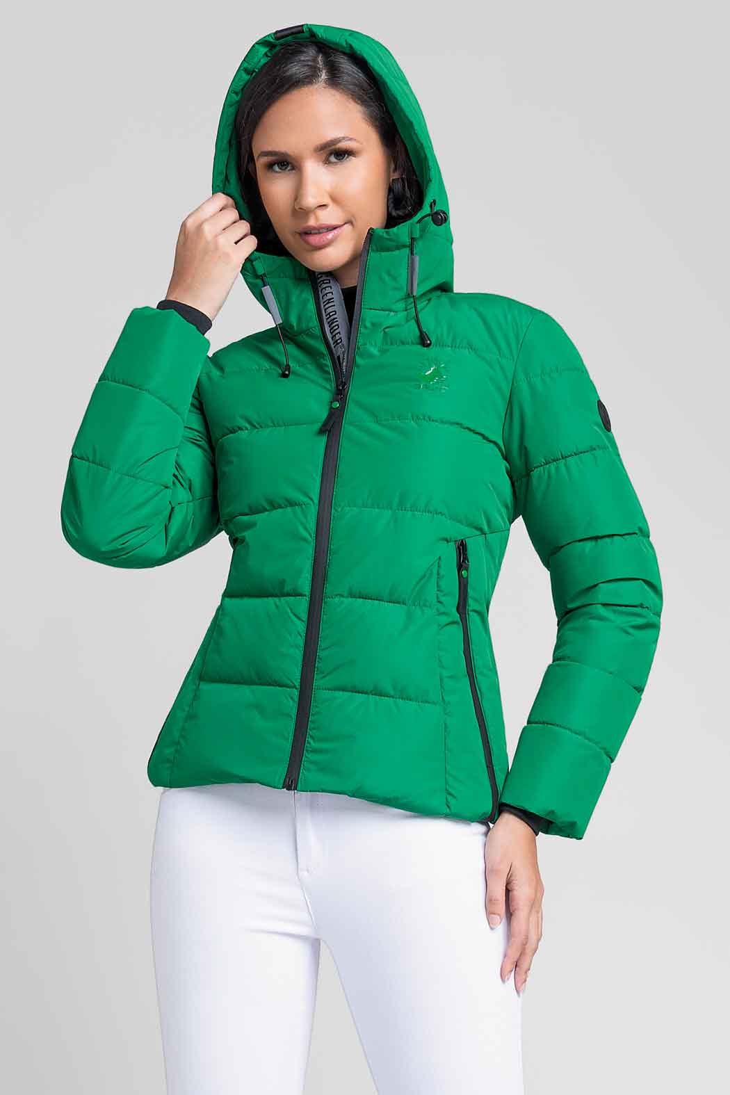 Chamarra Capitonada Con Gorro Ajustable