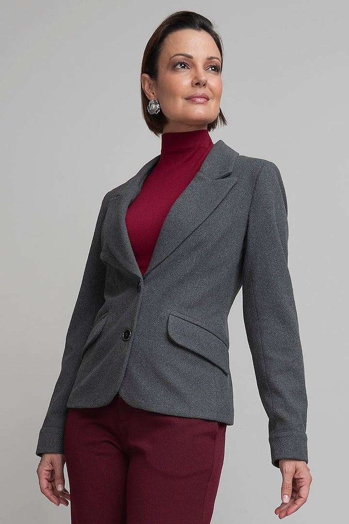 Saco Corto Con Solapa