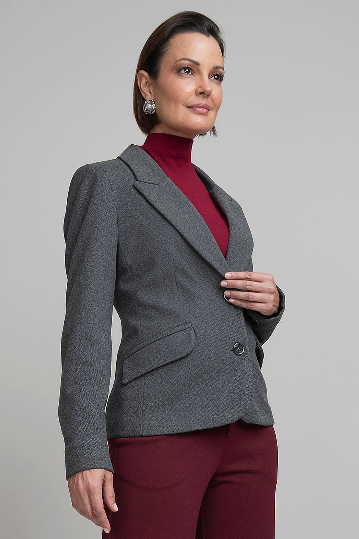 Saco Corto Con Solapa