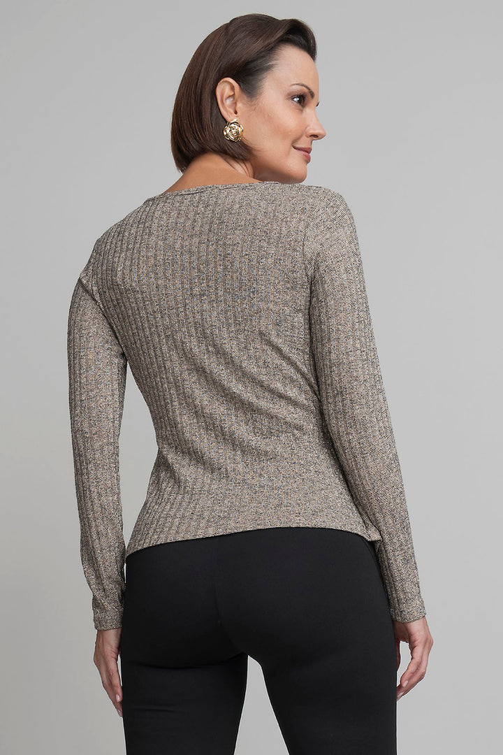 Blusa Envolvente De Manga Larga