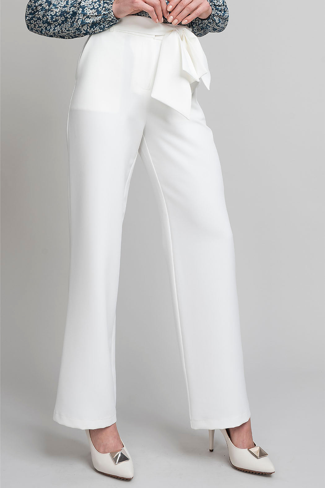 Pantalon Corte Recto Con Jareta En Cintura