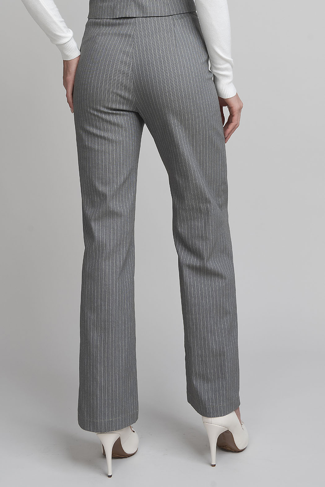 Pantalon De Rayas Corte Recto