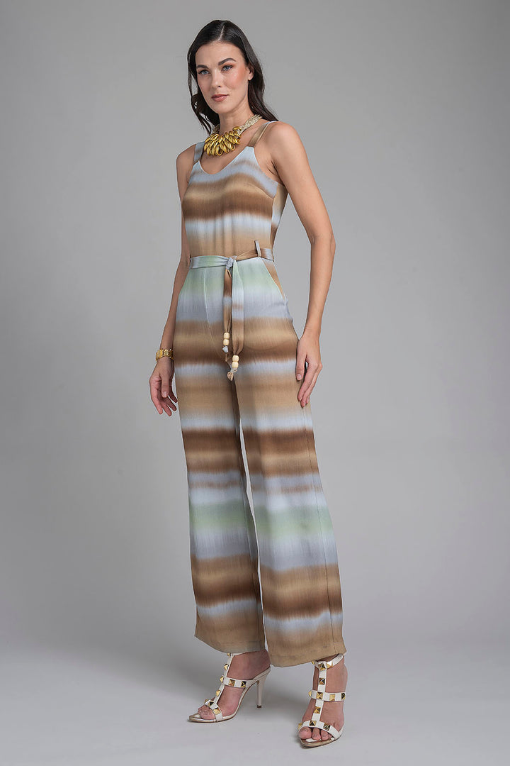 Jumpsuit Estampado Con Tirantes