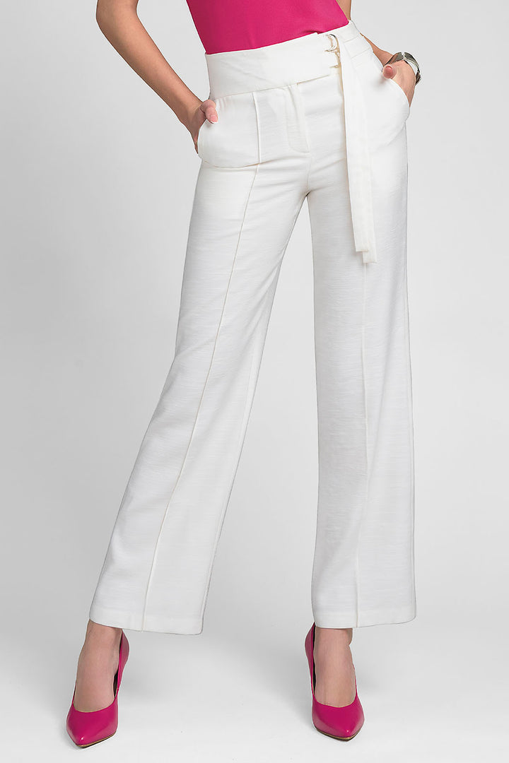 Pantalon Liso Con Amarre Cruzado